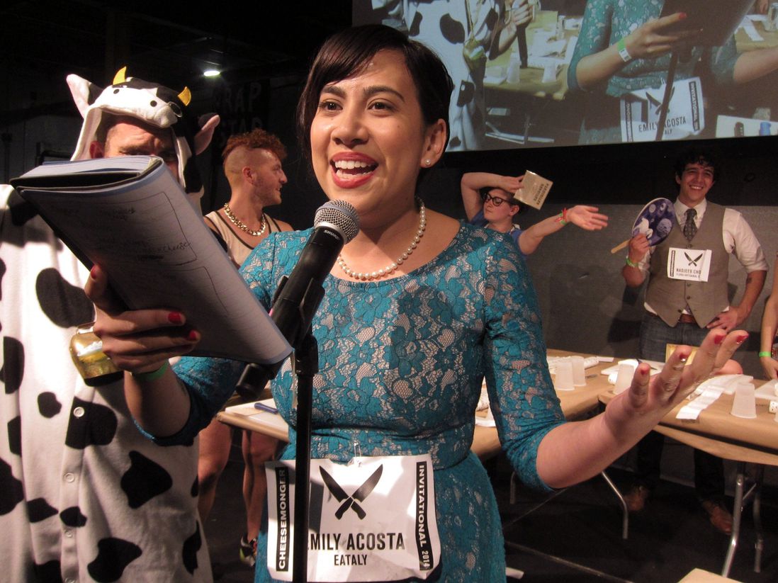 Emily Acosta from Eataly wrong an ode to her favorite cheese to the tune of "Let It Go"<br>